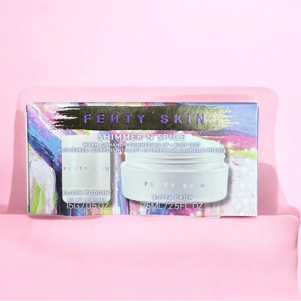 FENTY Skin Shimmer N Spice lip and body duo & Cherriez Gone Bad Lmt Ed. Sets New
